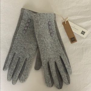 LOOK Women’s Grey Two Tone Trim Glove